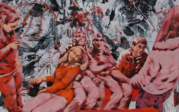 Mark Krause - Disco 2012 Öl-Acryl auf Leinwand 167 x 150 cm